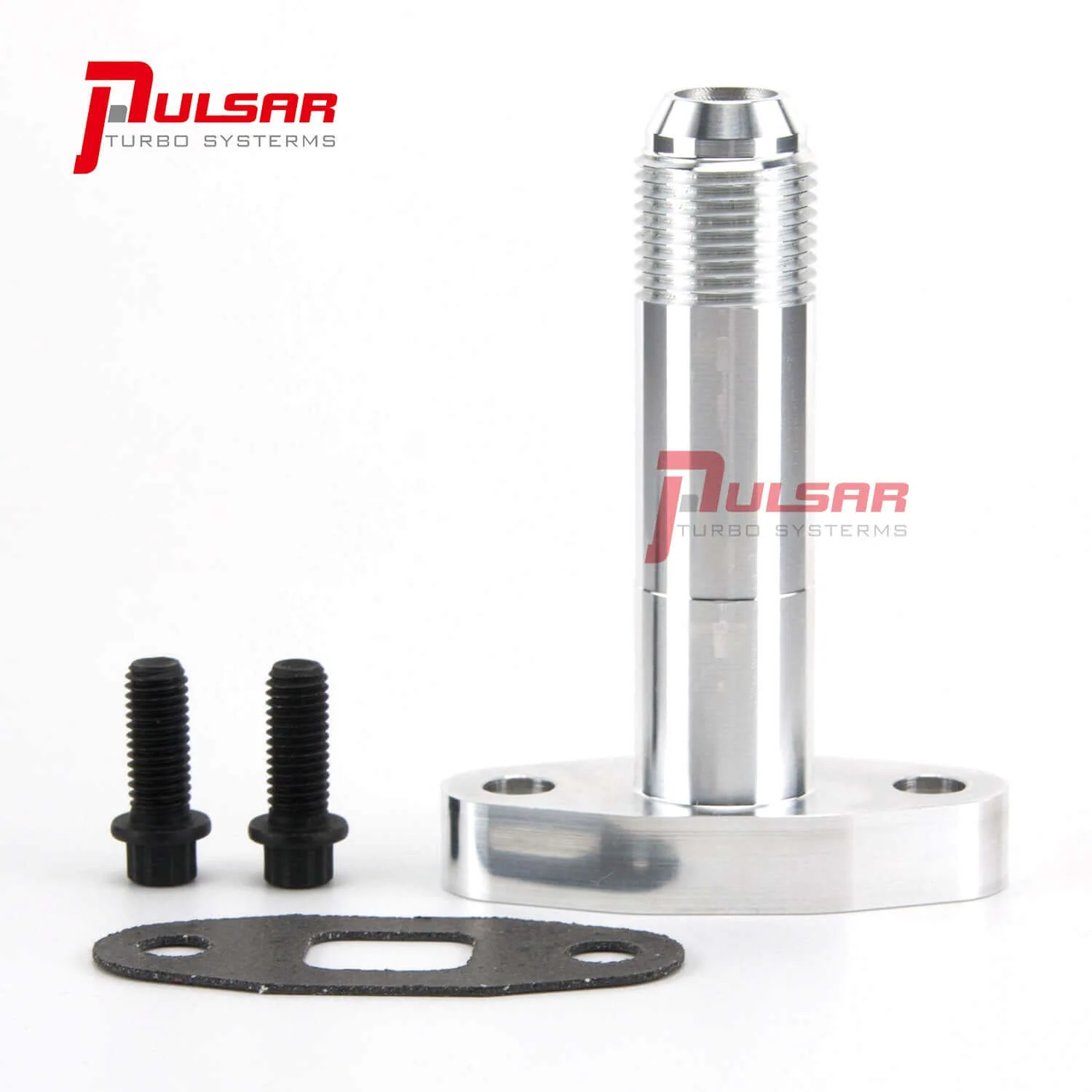 AN10 Extended Oil Drain Flange Install Kit for Precision PTE Garrett T4 Turbo