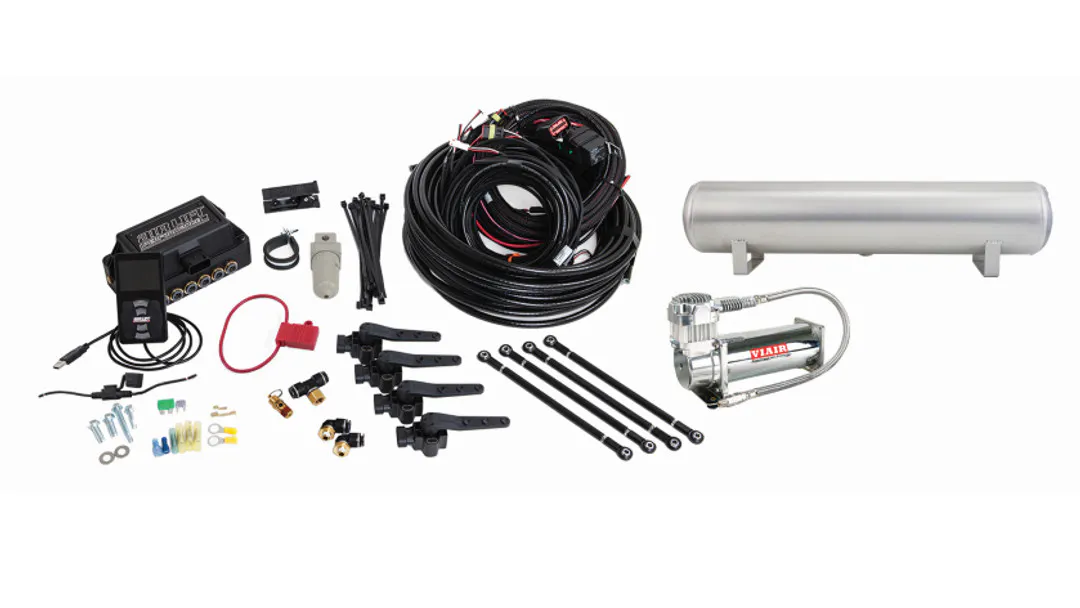 Air Lift Performance 3H (3/8" Air Line, 4 Gallon 5-Port Raw Aluminum Tank, VIAIR 444C Compressor)