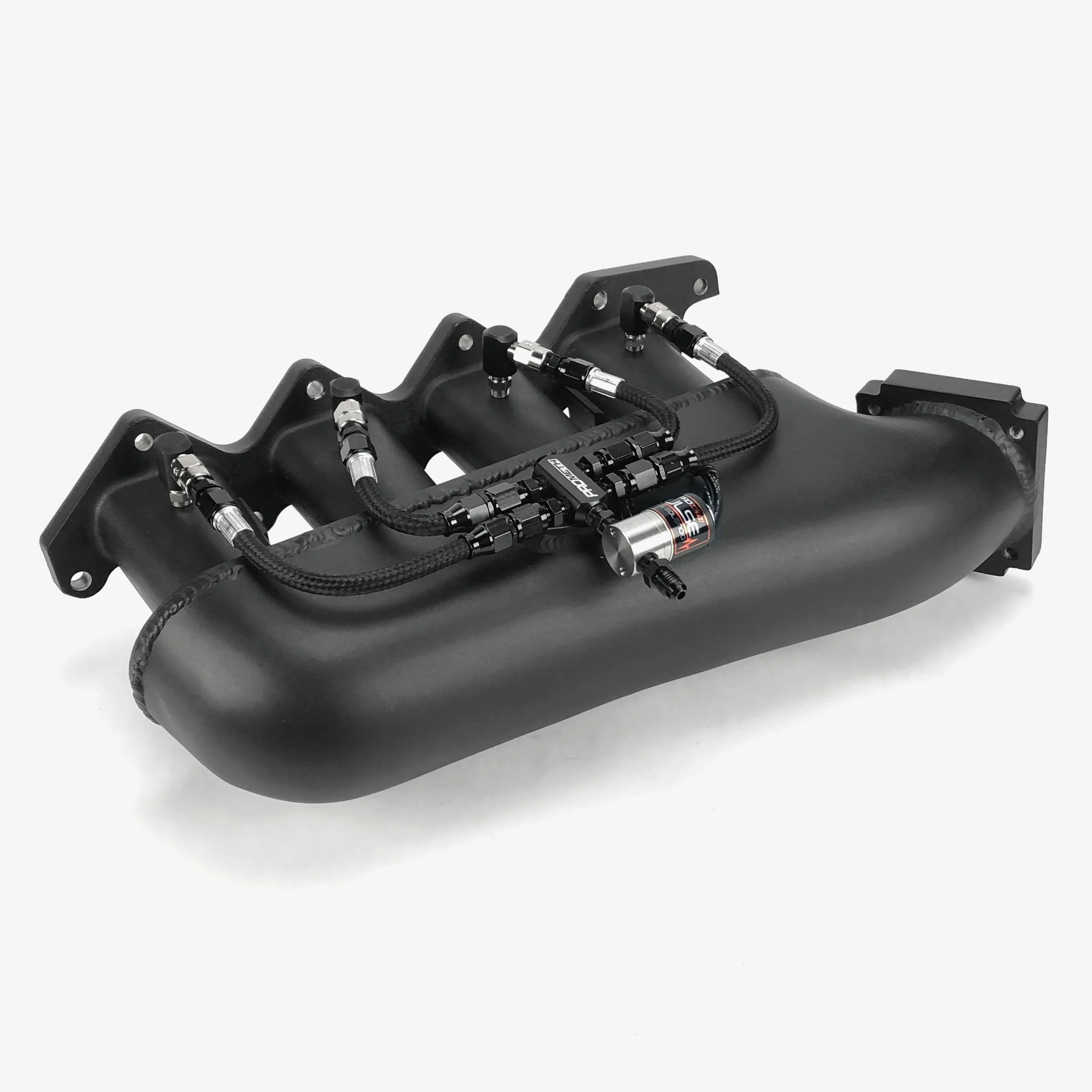 4 Cylinder Direct Port With Split Distribution Block & Low Elbow Nozzle Holders (Braided Hoses) - Image 3