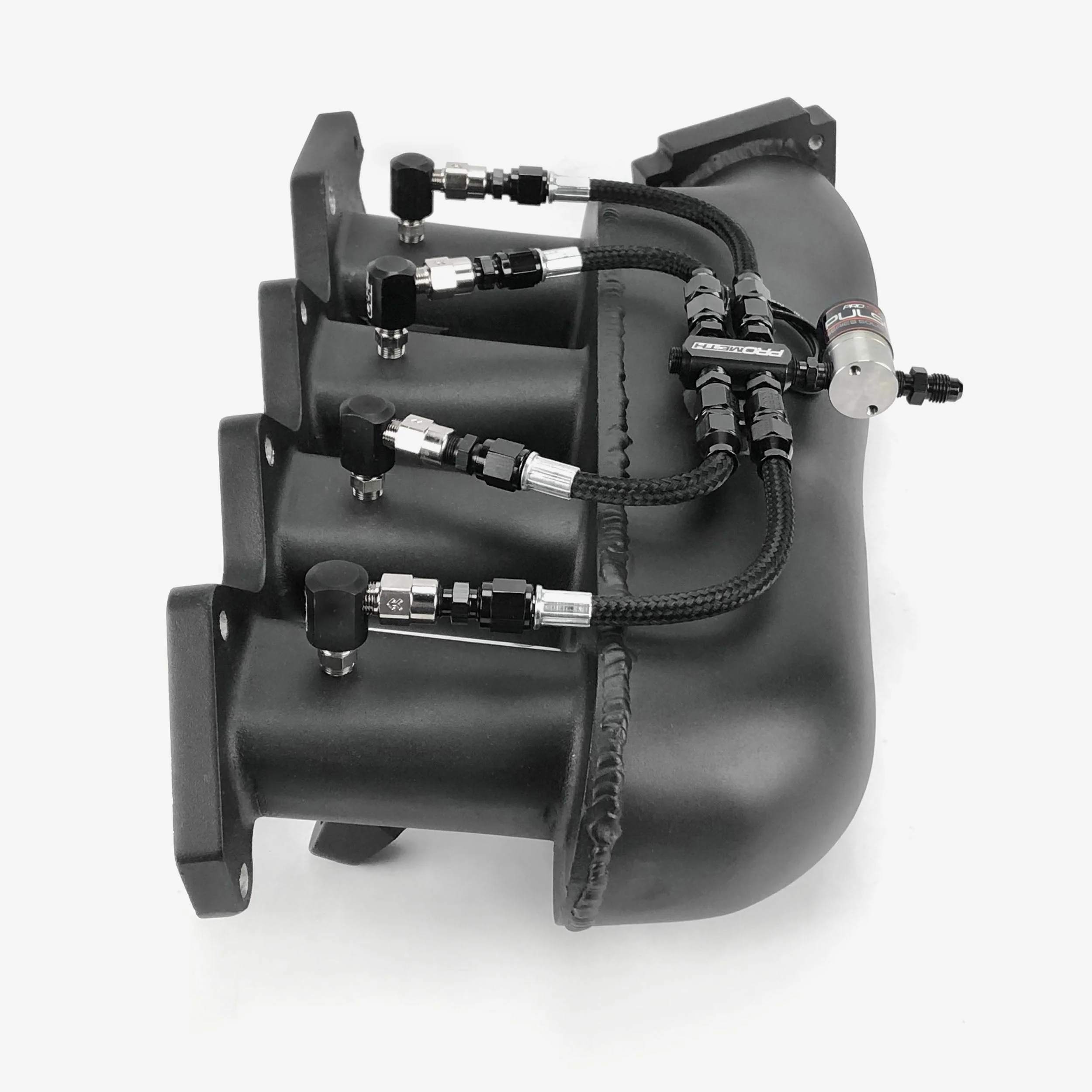 4 Cylinder Direct Port With Split Distribution Block & Low Elbow Nozzle Holders (Braided Hoses) - Image 4