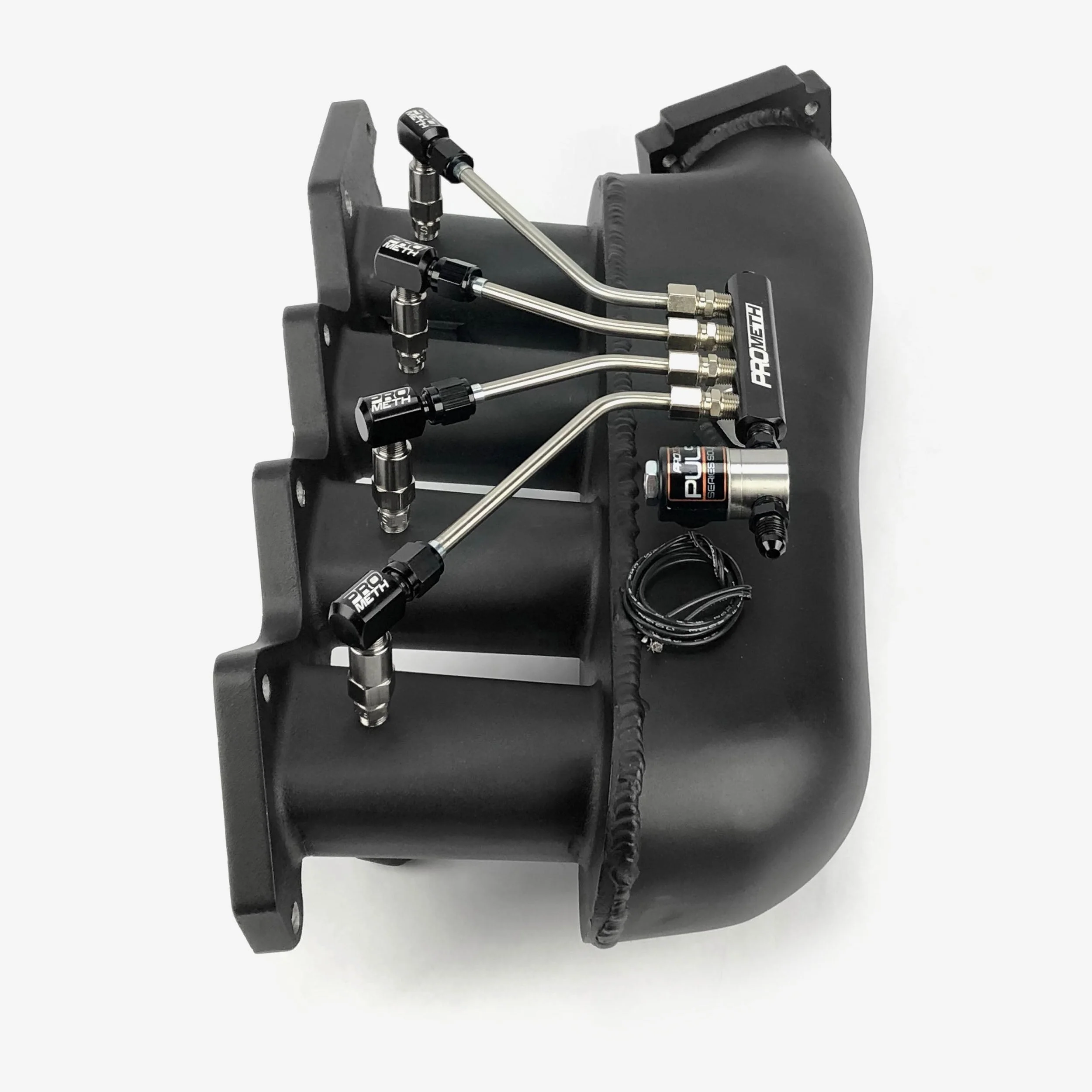 4 Cylinder Direct Port With Inline Distribution Block & Tall Elbow Nozzle Holders (Seamless Tubing) - Image 4