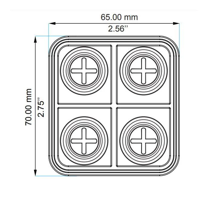 Ecumaster 4 Key Canbus Keyboard - Image 3