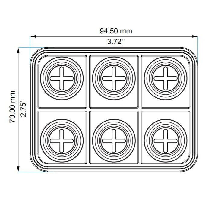 Ecumaster 6 Key Canbus Keyboard - Image 2