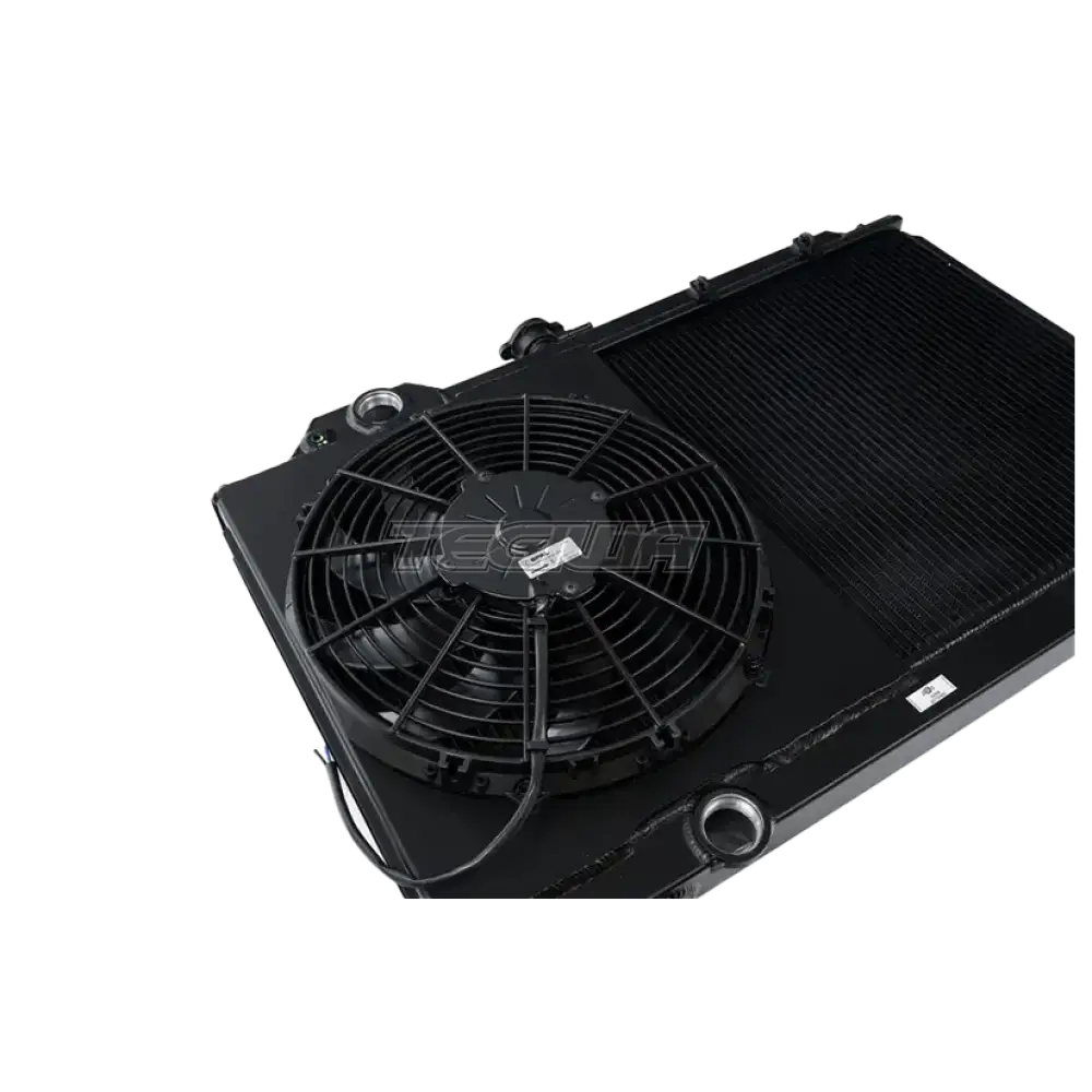 CSF Alloy Aluminium Radiator Mitsubishi Evo 7/8/9 - Full Size Slim Radiator Inc Fan & Shroud - Black - Image 2