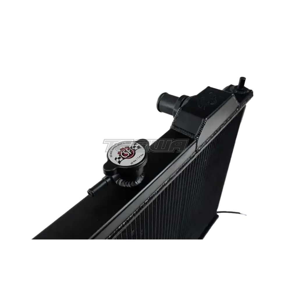 CSF Alloy Aluminium Radiator Mitsubishi Evo 7/8/9 - Full Size Slim Radiator Inc Fan & Shroud - Black - Image 3