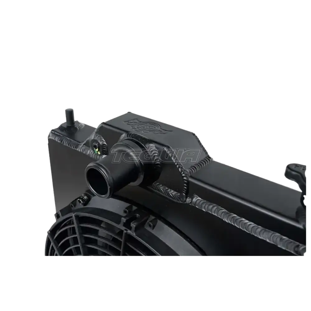 CSF Alloy Aluminium Radiator Mitsubishi Evo 7/8/9 - Full Size Slim Radiator Inc Fan & Shroud - Black - Image 4