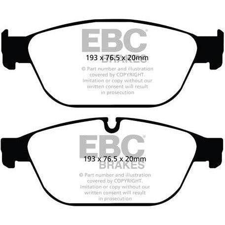 EBC Audi D4 A8 Redstuff Sport Front Brake Pads - ATE Caliper - Image 2