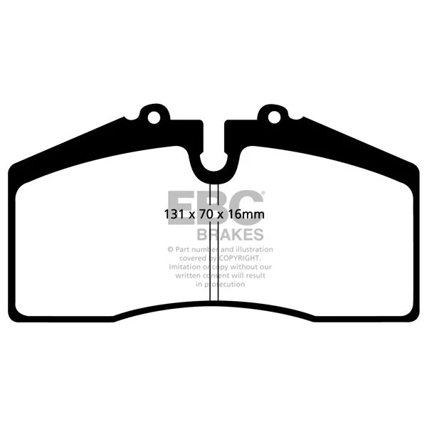 EBC Audi Porsche 8C M030 Yellow stuff 4000 Series Street And Track Front Brake Pad Set (RS2 & 968) - Image 2