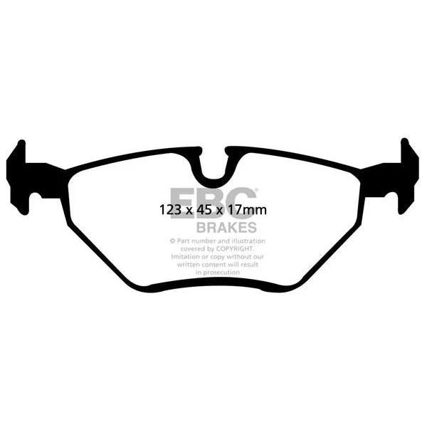 EBC BMW E46 E85 Bluestuff NDX Trackday Rear Brake Pads - ATE Caliper (Inc. 316i, 318i, 320i & Z4) - Image 2