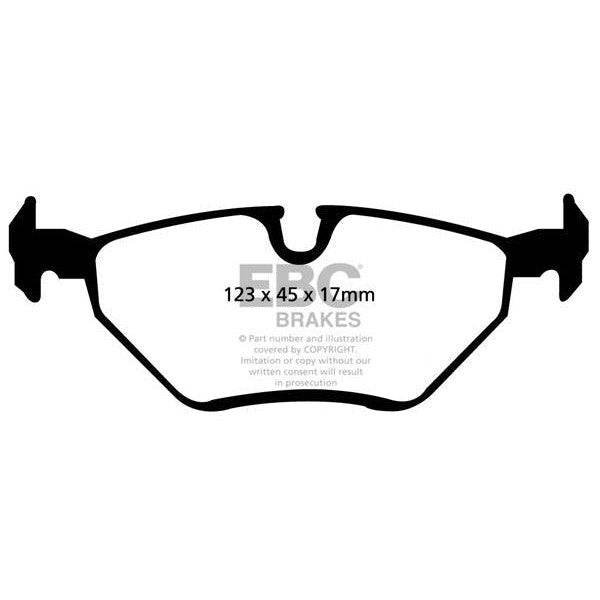 EBC BMW E46 E85 Redstuff Sport Rear Brake Pads - ATE Caliper (Inc. 316i, 318i, 320i & Z4) - Image 2