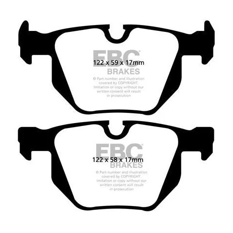 EBC BMW E60 E61 E63 E64 Bluestuff NDX Trackday Rear Brake Pads - ATE Caliper (Inc. 520i, 530ix, 530i & 630i) - Image 2