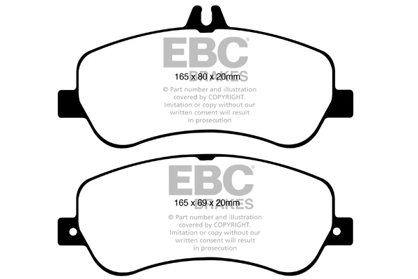 EBC Mercedes X204 Yellowstuff Street and Track Front Brake Pads (Inc. GLK200, GLK250, GLK280 & GLK300) - Image 2