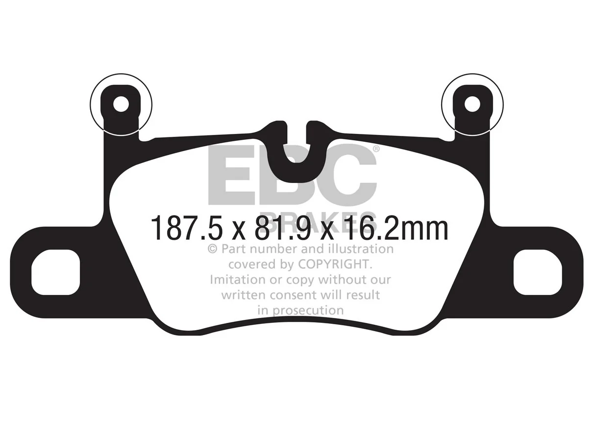 EBC Porsche 991 992 E3 Bluestuff NDX Trackday Brake Pads - Brembo Caliper (Inc. 911 Carrera 4 GTS, 911 Carrera 4, Carrera 4S & Cayenne) - Image 2