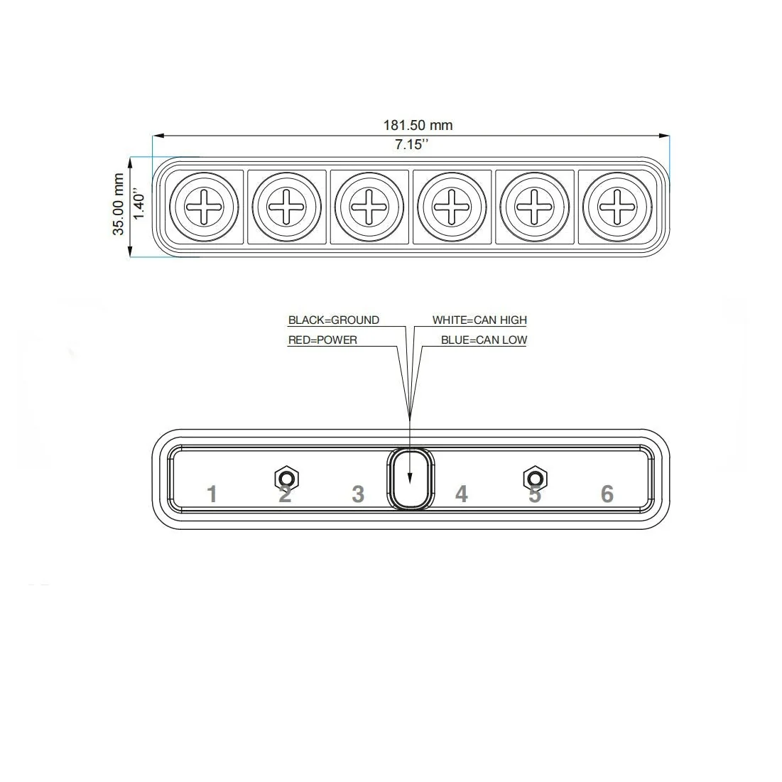 Ecumaster 6 Key Inline Canbus Keyboard - Image 2