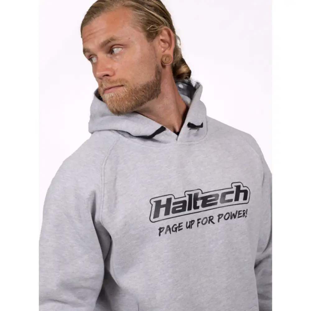Haltech Classic Hoodie Grey - Image 24
