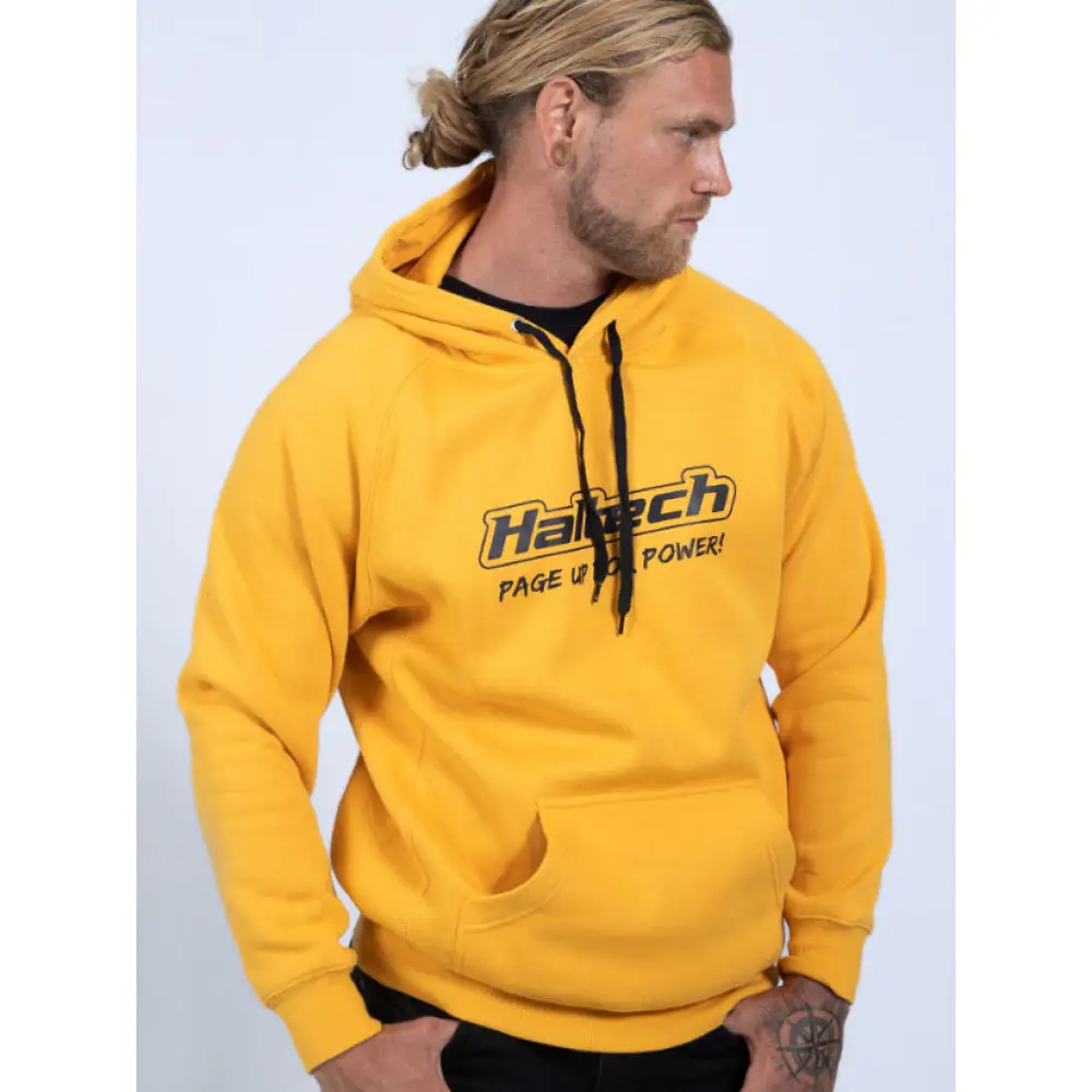 Haltech "Classic" Hoodie Yellow - Image 29