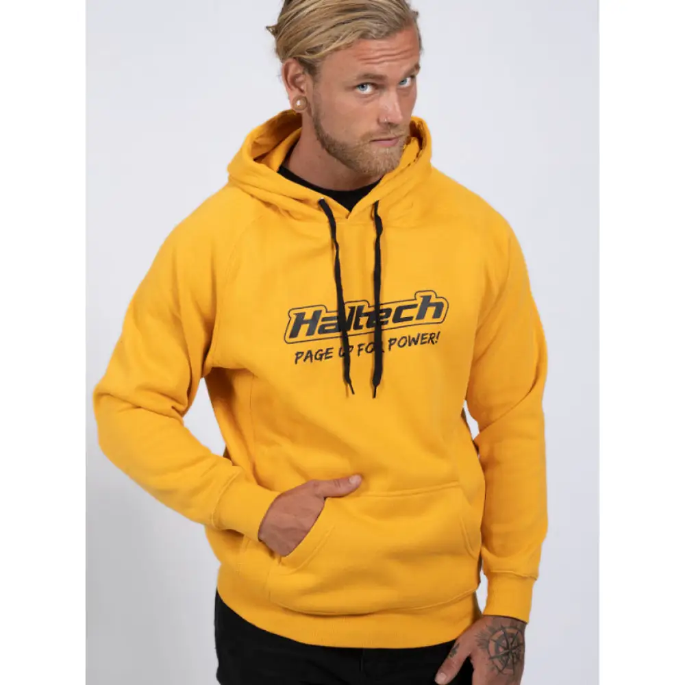 Haltech "Classic" Hoodie Yellow - Image 49