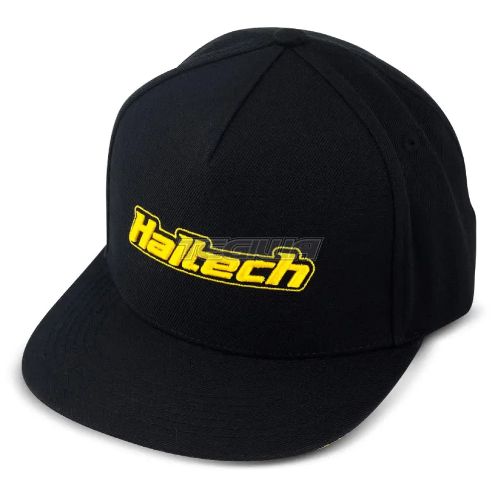 Haltech Snapback Cap Black with Yellow Logo - Image 5