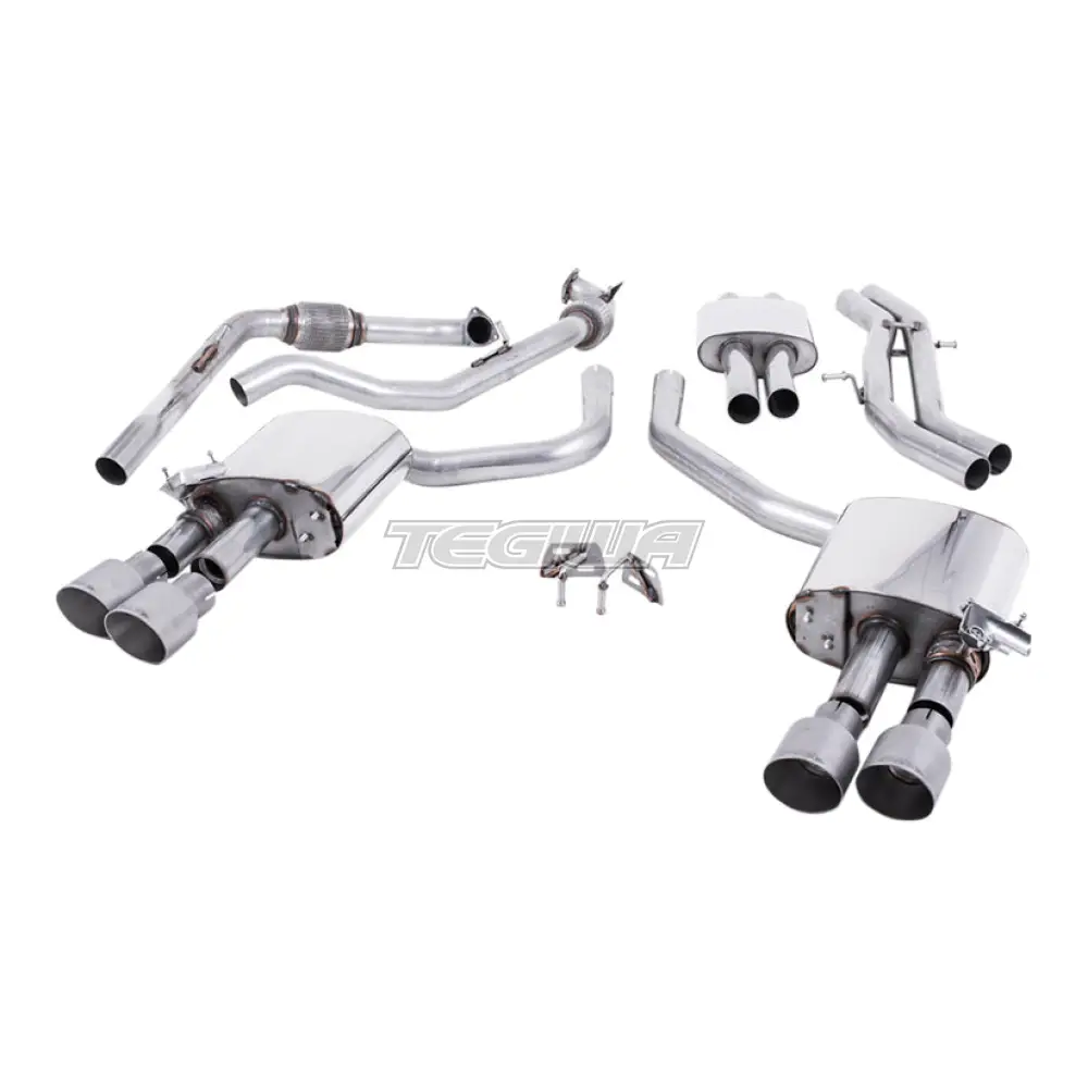 Milltek Audi S4 3.0 Turbo V6 B9 - Saloon/Sedan & Avant (Non Sport Diff Models) 2016-2023 Cat-back Exhaust - Image 2