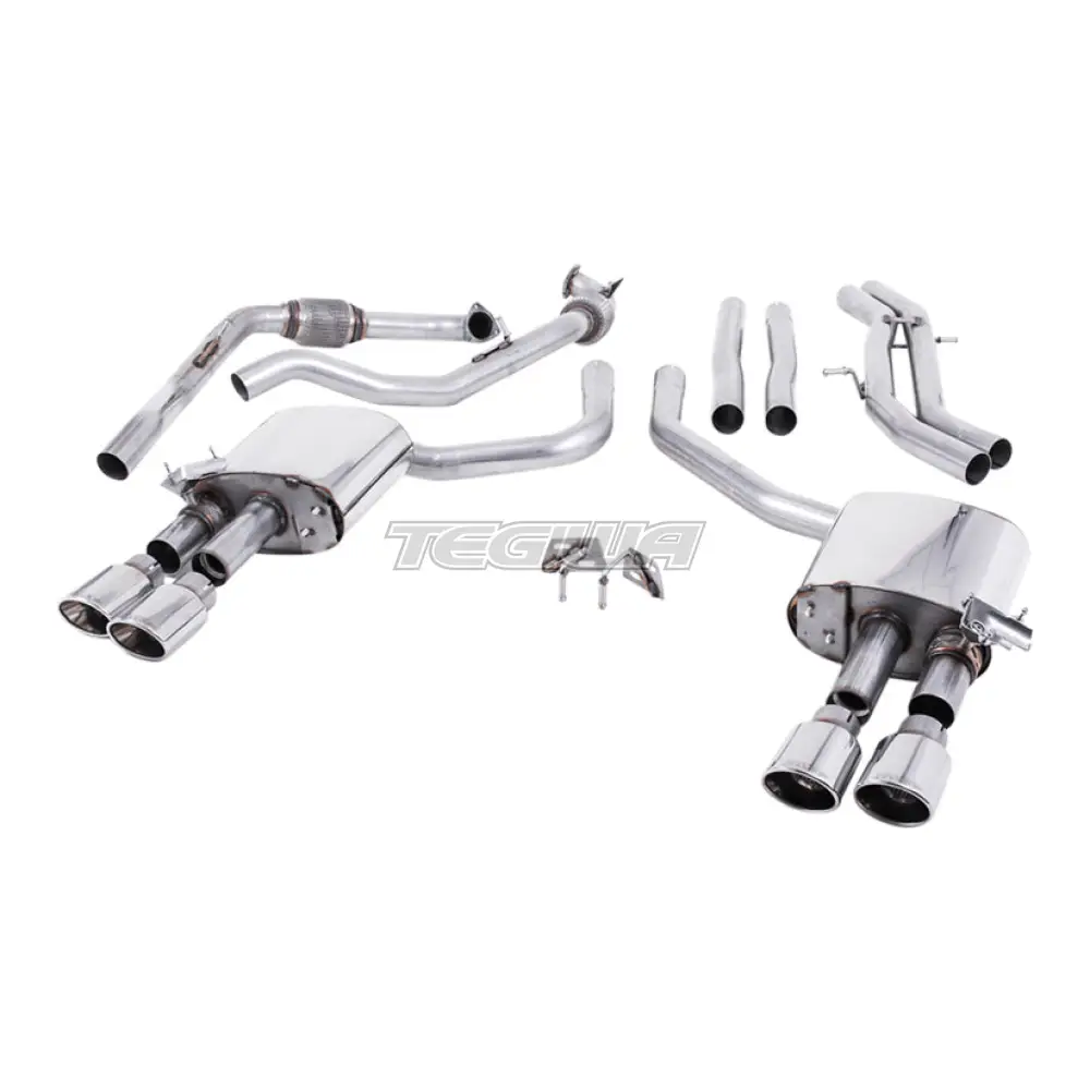 Milltek Audi S5 3.0 V6 Turbo Sportback B9 (Sport Diff Models Only & without Brace Bars) 2017-2023 Cat-back Exhaust - Image 8