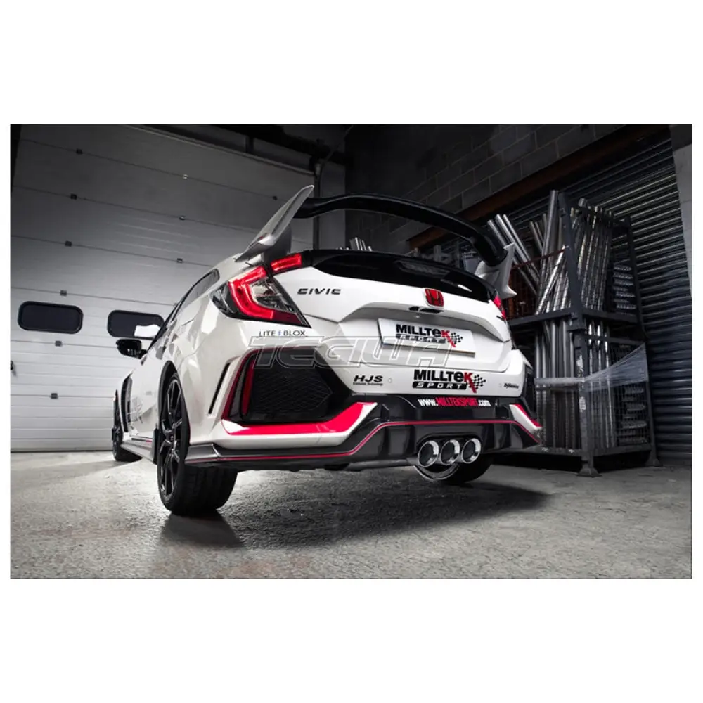 Milltek Honda Civic Type R FK8 2.0 i-VTEC (Both OPF/GPF & Non OPF/GPF Models) 2017-2023 Cat-back Exhaust - Image 8