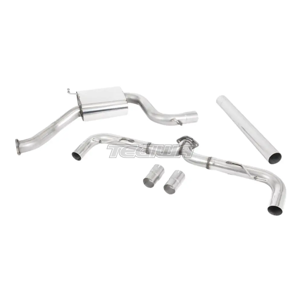Milltek Volkswagen Golf MK7.5 GTi (Non Performance Pack Models & Non-GPF Equipped Models Only) 2017-2018 Cat-back Exhaust - Non-Resonated Jet-100 Carbon Trims