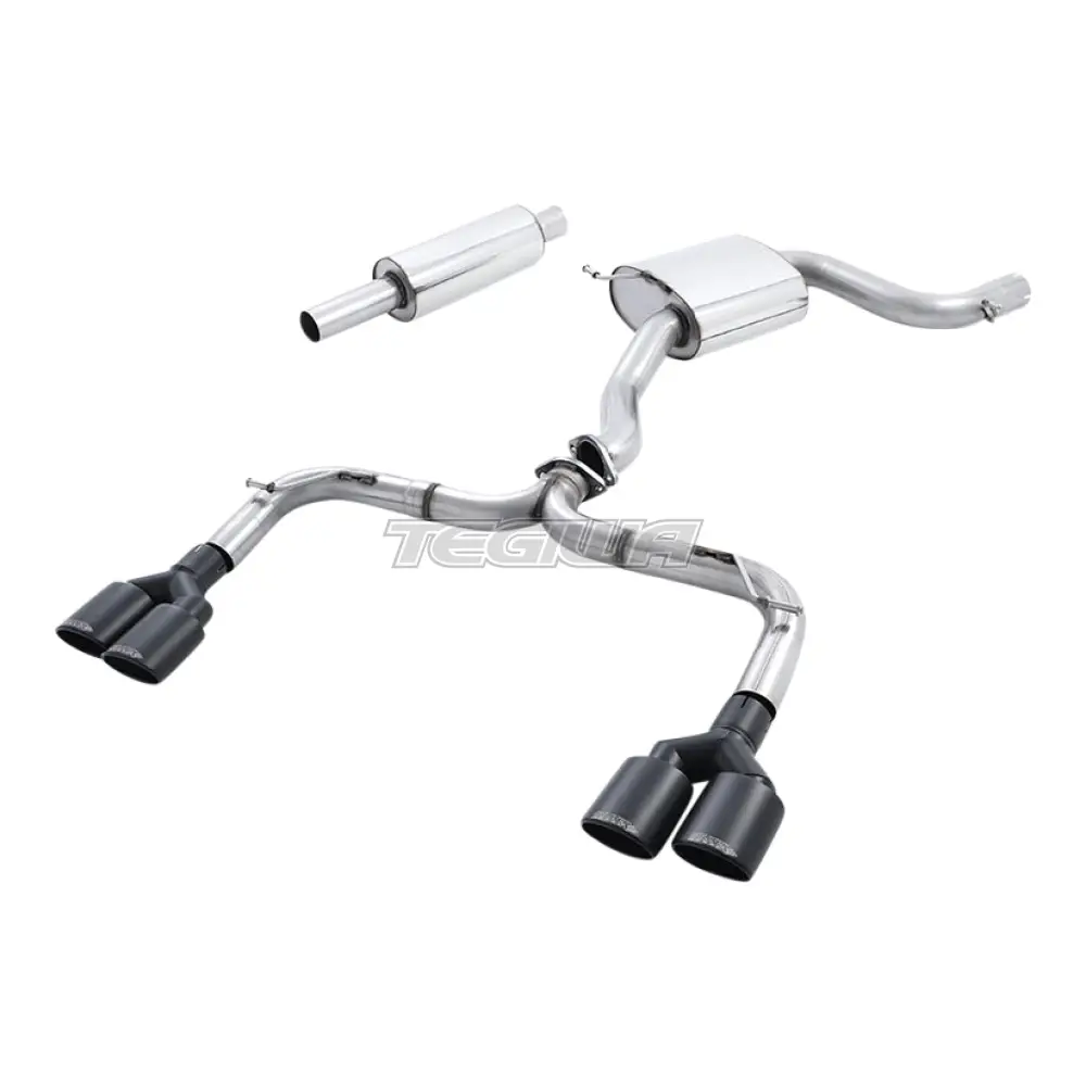 Milltek Volkswagen Golf MK7 GTi (including GTi Performance Pack Clubsport & Clubsport S models) 2013-2016 Cat-back Exhaust - Non-Resonated Golf R MK7 Style Black Oval Tips
