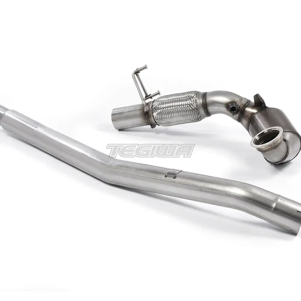 Milltek Volkswagen Golf MK7 GTi (including GTi Performance Pack Clubsport & Clubsport S models) 2013-2016 Large Bore Downpipe and Hi-Flow Sports Cat Exhaust - Fits with OE System - SSXVW396
