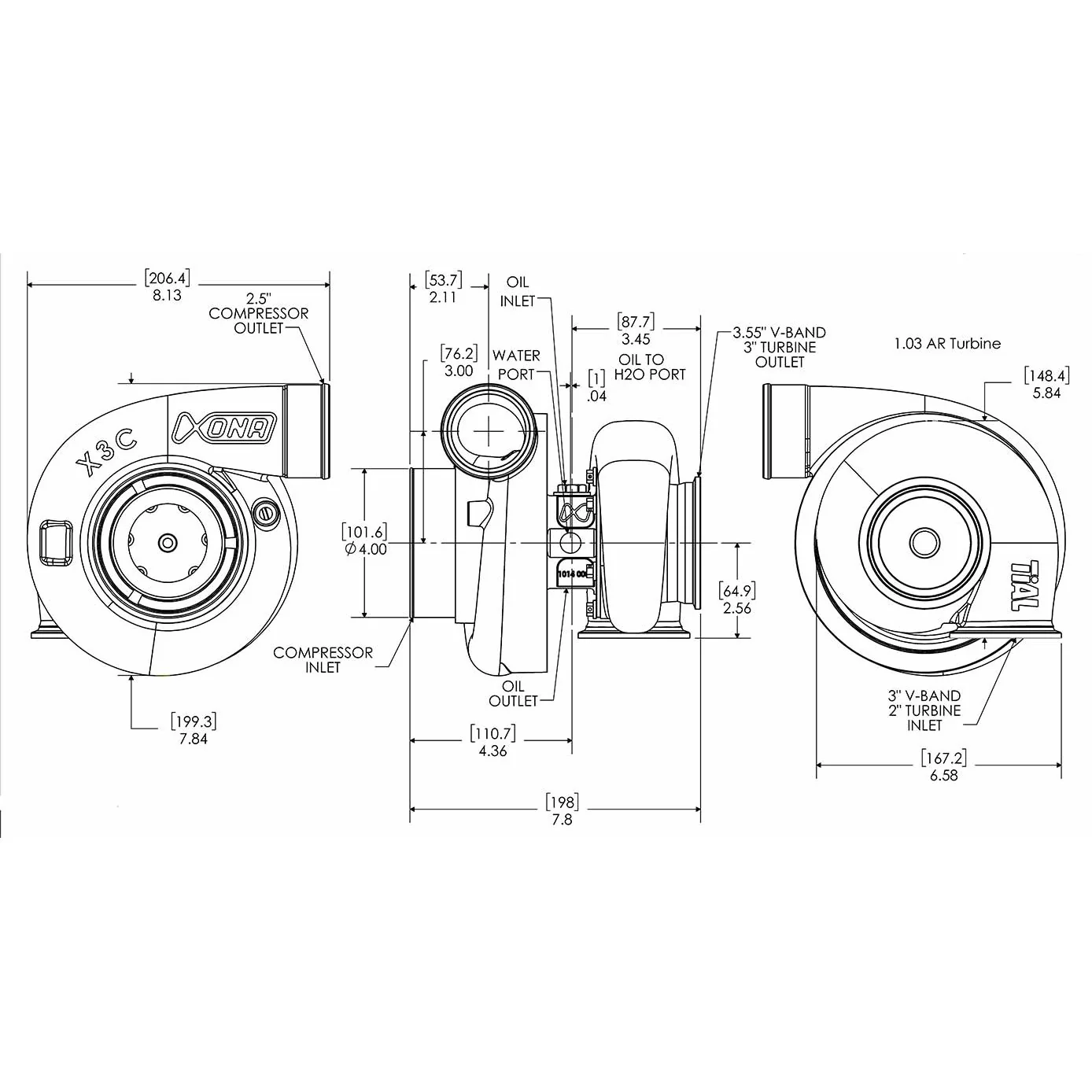Xona Rotor X3C XR6564S | 350-680 bhp | Performance Turbo - Image 4